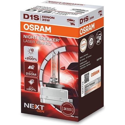 OSRAM D1S 35W PK32d-2 NIGHT BREAKER LASER +200% (1ks) – Zbozi.Blesk.cz