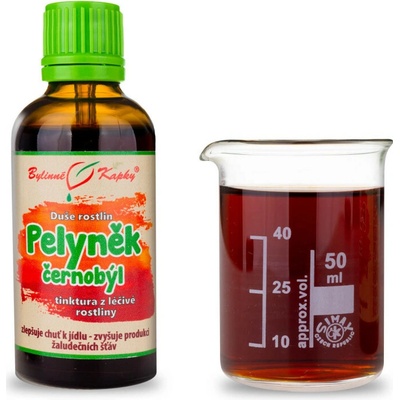 Bylinné kapky Palina čiernobyľ kvapky Duša rastlín tinktúra 50 ml