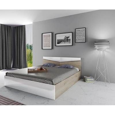 Bogdan Furniture I Спалня Модел 172 / 2008 с табла, Арвен и бяло
