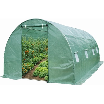 Garden Point Fóliový tunel s kovovým rámom 3x6 m zelený