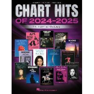 Chart Hits of 2024-2025: 14 Top Singles Arranged for Piano, Voice, and Guitar Chords and Frames | PIANO VOCAL GUITAR (ISBN: 9798350151237)