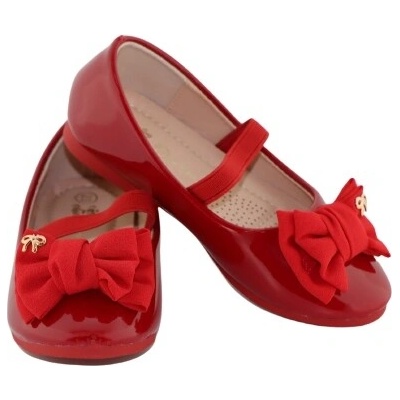 Dievčenské baleríny s mašličkou zasúvacie 139-128S