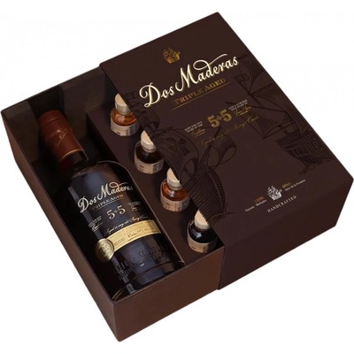 Dos Maderas P.X. 5y + 5y Tasting Kit 40% 0,7 l (dárkové balení Tasting Kit)