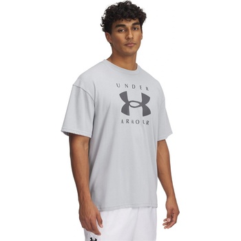 Under Armour Тениска Under Armour Men's Heavyweight Branded Short-Sleeve T-Shirt - Grey