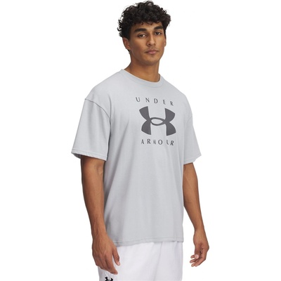 Under Armour Тениска Under Armour Men's Heavyweight Branded Short-Sleeve T-Shirt - Grey