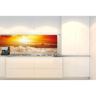 DIMEX ART Фототапет за кухня - вълни в залеза 180 x 60 см