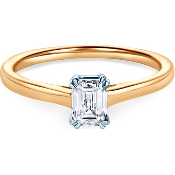 SAVICKI Годежен пръстен Savicki: двуцветно злато, лабораторен диамант