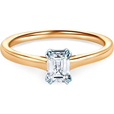 SAVICKI Годежен пръстен Savicki: двуцветно злато, лабораторен диамант