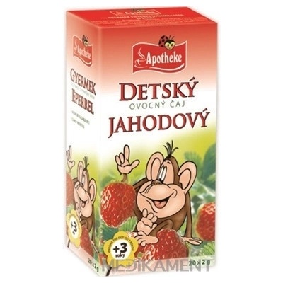 APOTHEKE DETSKÝ OVOCNÝ ČAJ JAHODOVÝ vrecúška 20 x 2 g