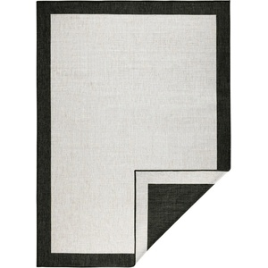 Hanse Home Черно-кремав килим за открито , 80 x 150 cm Panama - NORTHRUGS (103105-80x150)