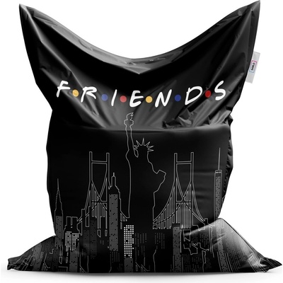 Sablio Sedací vak Seriál Priatelia FRIENDS Obrysy 200x140 cm