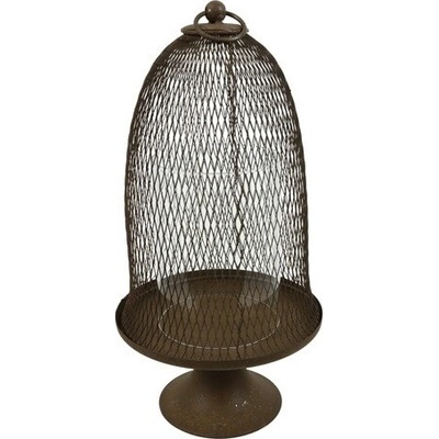 Rezavý kovový svícen Bamhi L – 34 cm