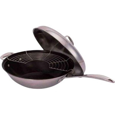 Beka Chef nerezová wok pánev s rukojetí 30 cm titan