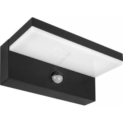 BOWI Led външно стенно осветително тяло със сензор nola led/12w/230v ip65, черно (bw0445)