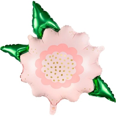Party Deco FB135 Fóliový balón Ružový kvet 70x62 cm