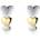 Basics Strieborné náušnice Cascading Hearts E6580