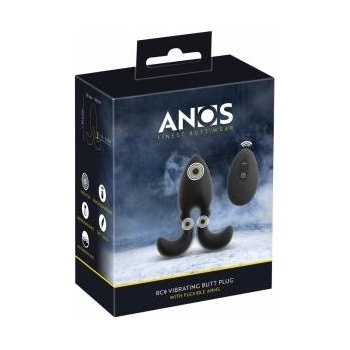 Señorío de los Llanos ANOS RC Vibrating Plug Flexible Arms 10 Modes Silicone Black 10.2cm