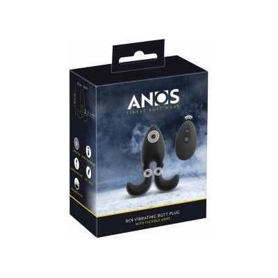 Señorío de los Llanos ANOS RC Vibrating Plug Flexible Arms 10 Modes Silicone Black 10.2cm