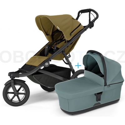 Thule Urban Glide 3 Nutria green 2024 + korba Mid blue