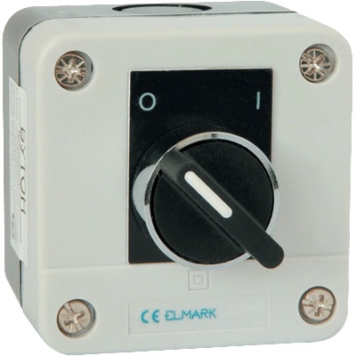 ELMARK ВКЛЮЧВАТЕЛ 0-1 el1-b134 1НО ip44 ЧЕРЕН (401134)