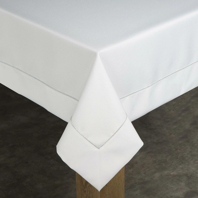Eurofirany Ubrus MADELE 140X180 CM BÍLÝ