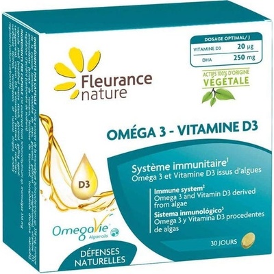 Fleurance Nature Омега 3 - витамин d3 - 30 гел-капсули