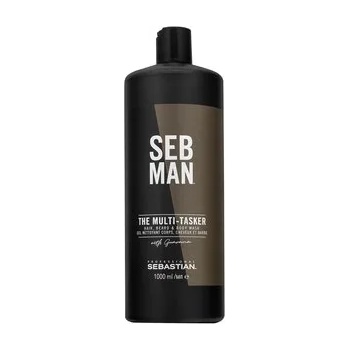 Sebastian Professional Man The Multi-Tasker 3-in-1 Shampoo Шампоан върху косата, брадата и тялото 1000 ml