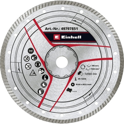 Einhell Diamantový rezný kotúč 250 x 25,4 mm 49797851