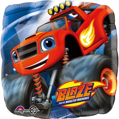 Amscan Balonek fóliový Plamínek a čtyřkoláci 43 cm