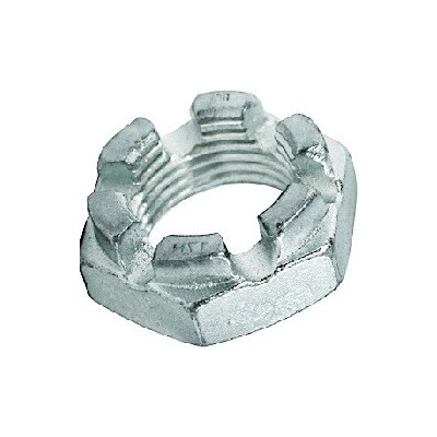 Matica korunková M10x1 Nízka ZN 14H DIN 937