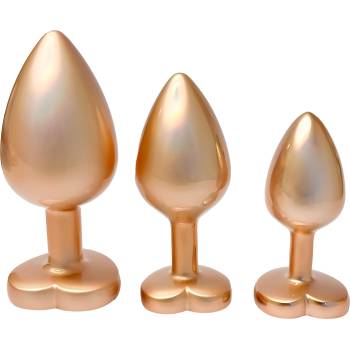 DreamToys Gleaming Love Plug Set Matte Gold