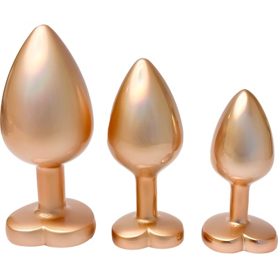 DreamToys Gleaming Love Plug Set Matte Gold