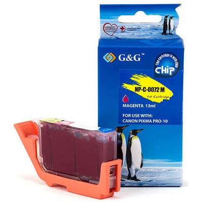 Compatible Глава за CANON PIXMA PRO-10 (PRO10) - Magenta - ink cartridge - PGI-72M (PGI72M) - 6405B001 - P№ NP-C-0072M/C(PG) - G&G (Compatible-NP-C-0072M)