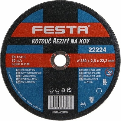 Festa Kotouč řezný na kov 230 x 2.5 x 22.2 mm