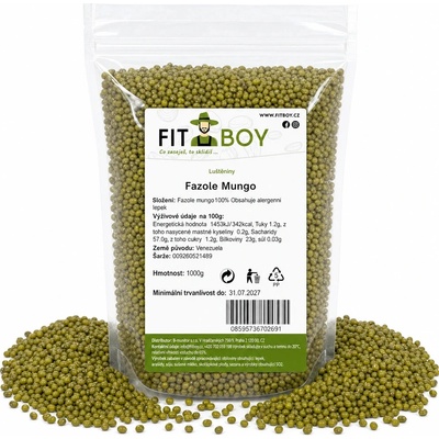Fitboy Fazuľa Mungo 1 kg