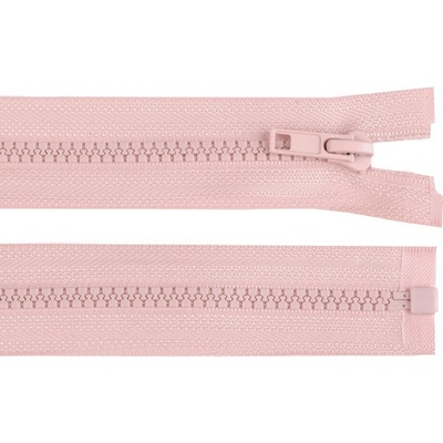 Kostěný zip No 5 délka 80 cm bundový, malé, 136 pudrová