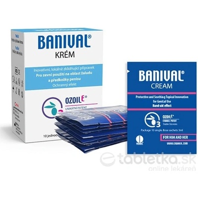 Ozonidy Banival krém na balanitídy a balanopostitídy 10 ks x 3 ml