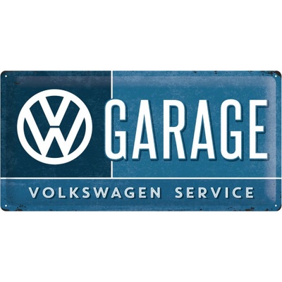 Postershop Plechová cedule: VW Garage - 25x50 cm