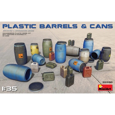 MiniArt Plastic Barrels & Cans 1:35