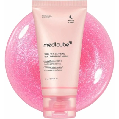 PDRN Pink Medicube kofeinová noční zábalová maska 75 ml