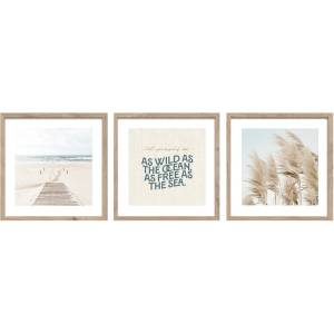Styler Картини в комплект от 3 бр. 30x40 cm Seaside - Styler (OB-22718)