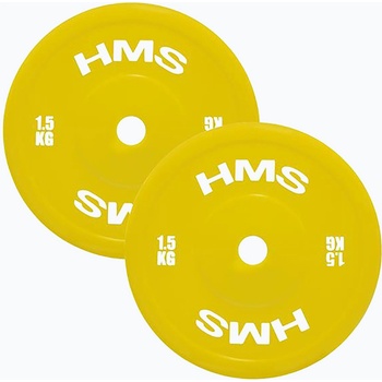 HMS PE олимпийска тежест HMS TPP01 2 x 1, 5 kg жълт