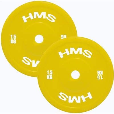 HMS PE олимпийска тежест HMS TPP01 2 x 1, 5 kg жълт