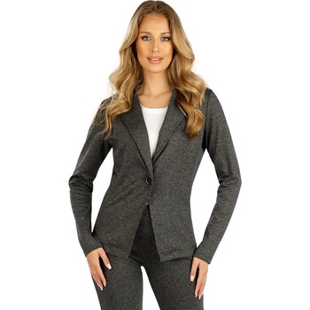 Litex dámske sako 7E035 tmavo šedé melé