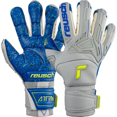 Reusch Attrakt Freegel Fusion Ortho-Tec Goaliator šedá/žlutá/modrá