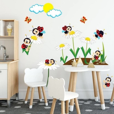 INSPIO Samolepky do dětského pokoje - Berušky N.2 - 115x204cm – Zboží Mobilmania