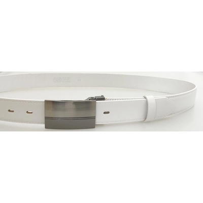 Penny Belts kožený opasek 35-020-1PS-00 bílý