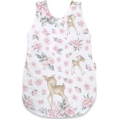 Baby Nellys Spací vak Srnka a růže růžová