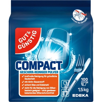 G&G Compact prášok do umývačky riadu 1,5 kg 100 umývaní