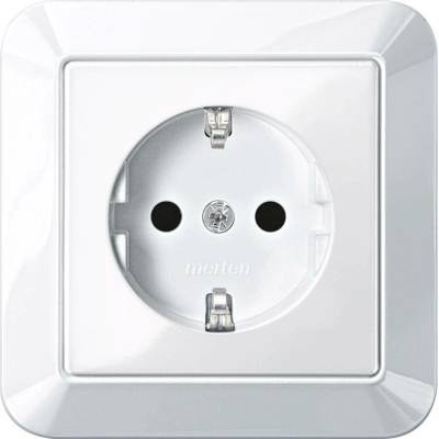 Merten zásuvka System M polárna biela MEG2300-1019